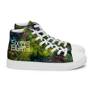 Sixty Eight 93 Logo White Splash #1 Men's High Top Shoes