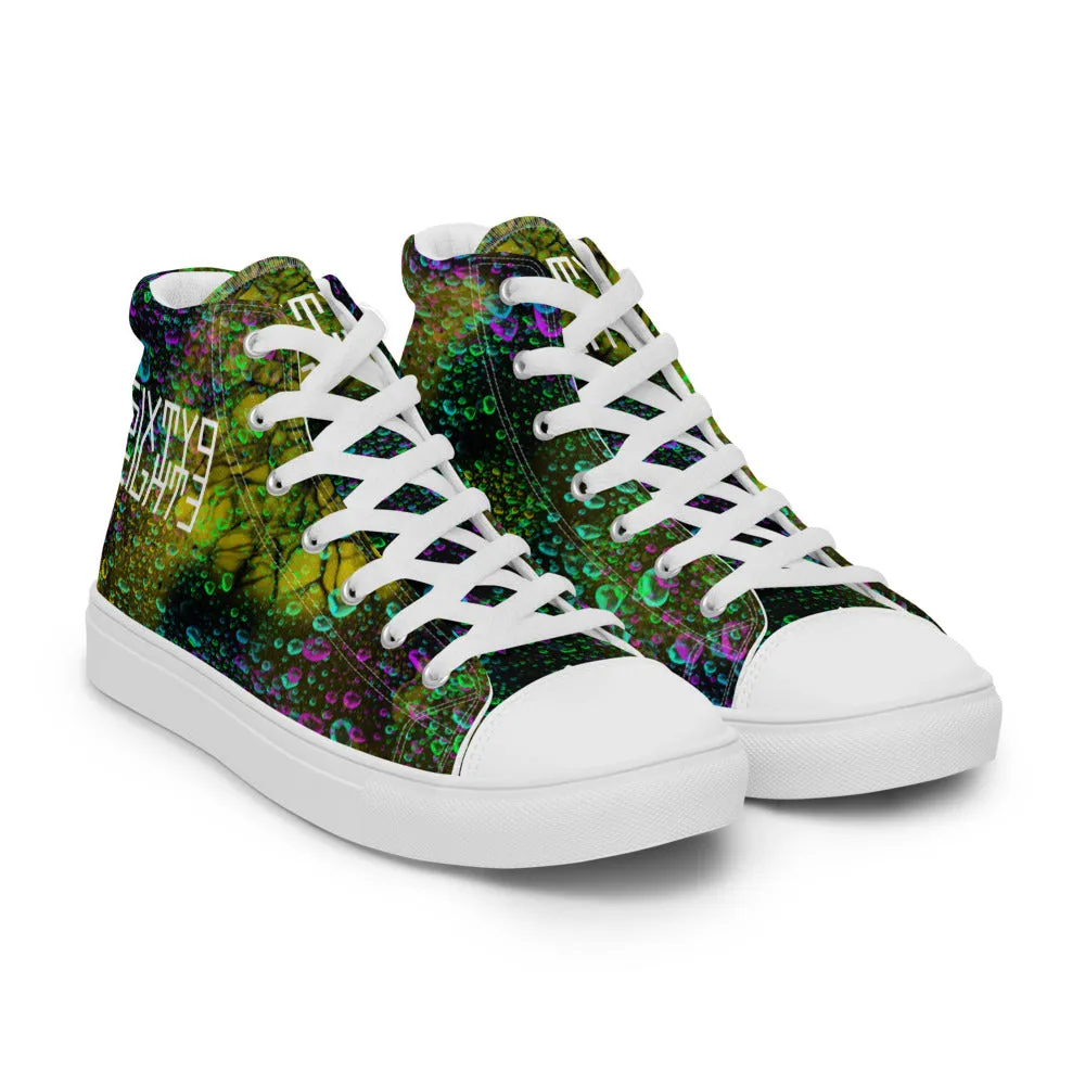 Sixty Eight 93 Logo White Splash #1 Men's High Top Shoes