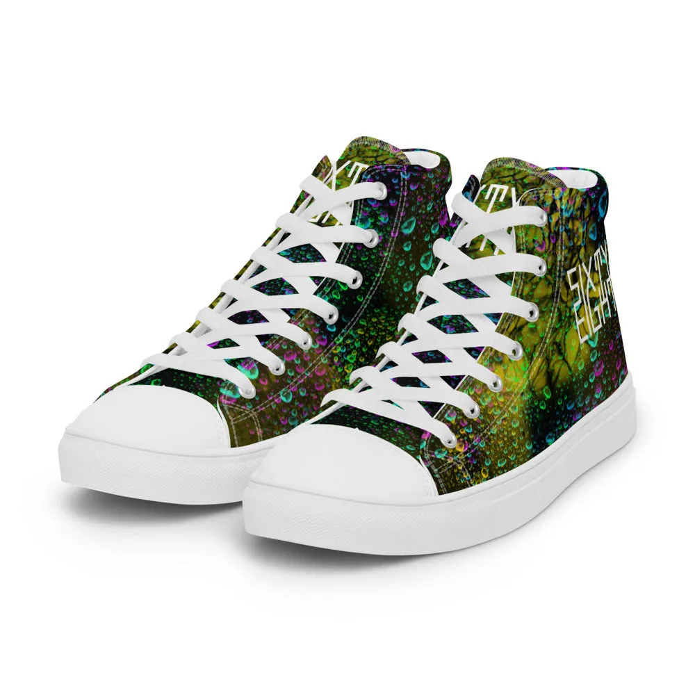 Sixty Eight 93 Logo White Splash #1 Men's High Top Shoes
