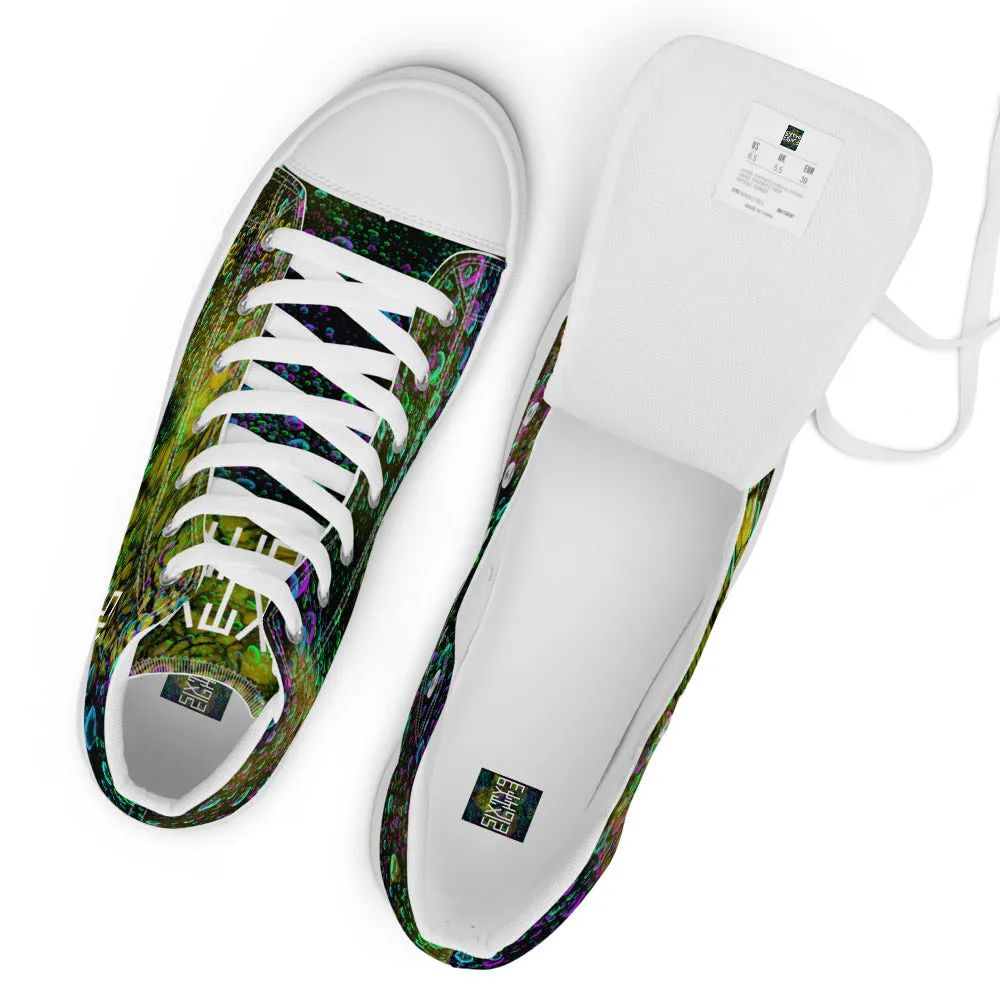 Sixty Eight 93 Logo White Splash #1 Men's High Top Shoes