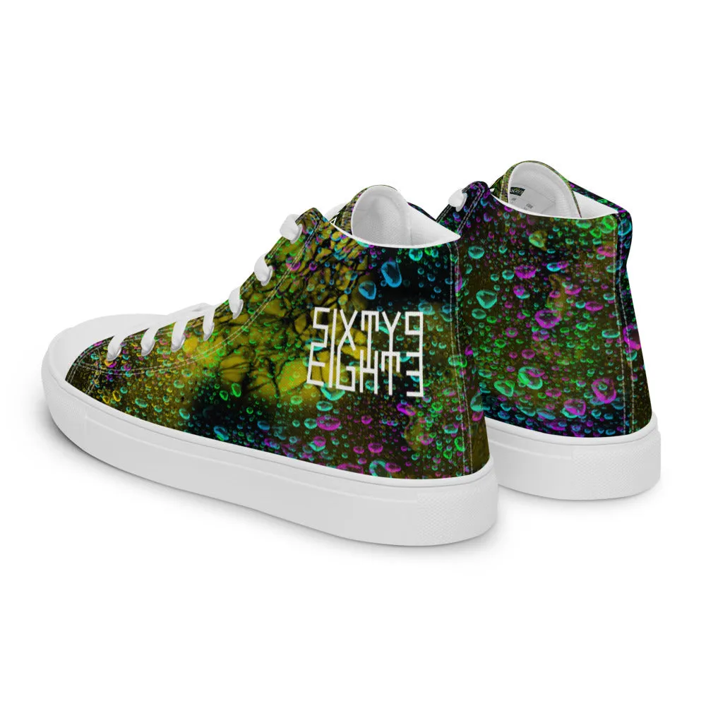 Sixty Eight 93 Logo White Splash #1 Men's High Top Shoes
