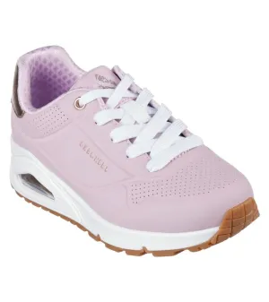 Skechers Girls Lace Up Runner Uno Gen1 - Shimmer Away 310545L