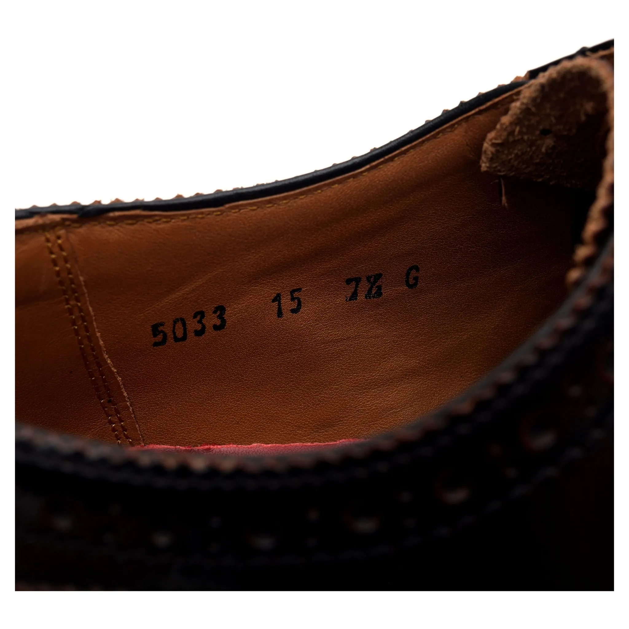 'Stanley' Burgundy Leather Oxford Brogues UK 7.5 G