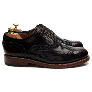 'Stanley' Burgundy Leather Oxford Brogues UK 7.5 G