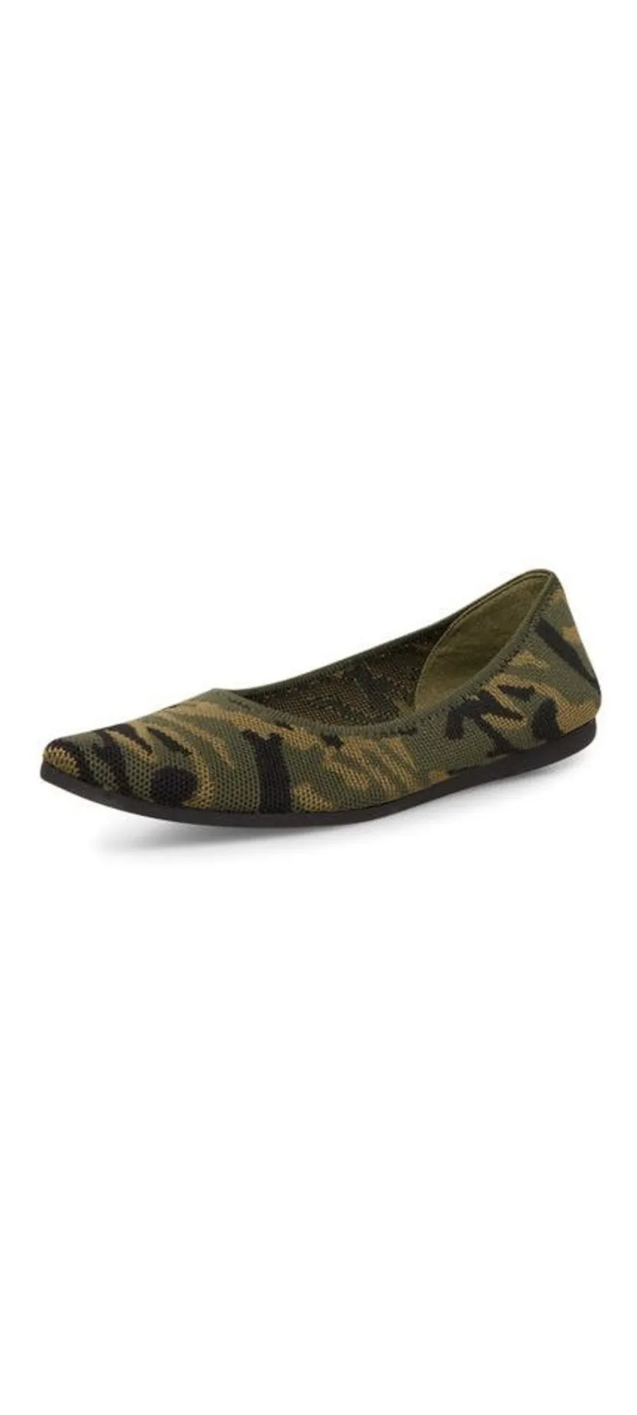 Steve Madden Ramone Camouflaged Fashion Fitted Slip On Stretchy Ballets Flats