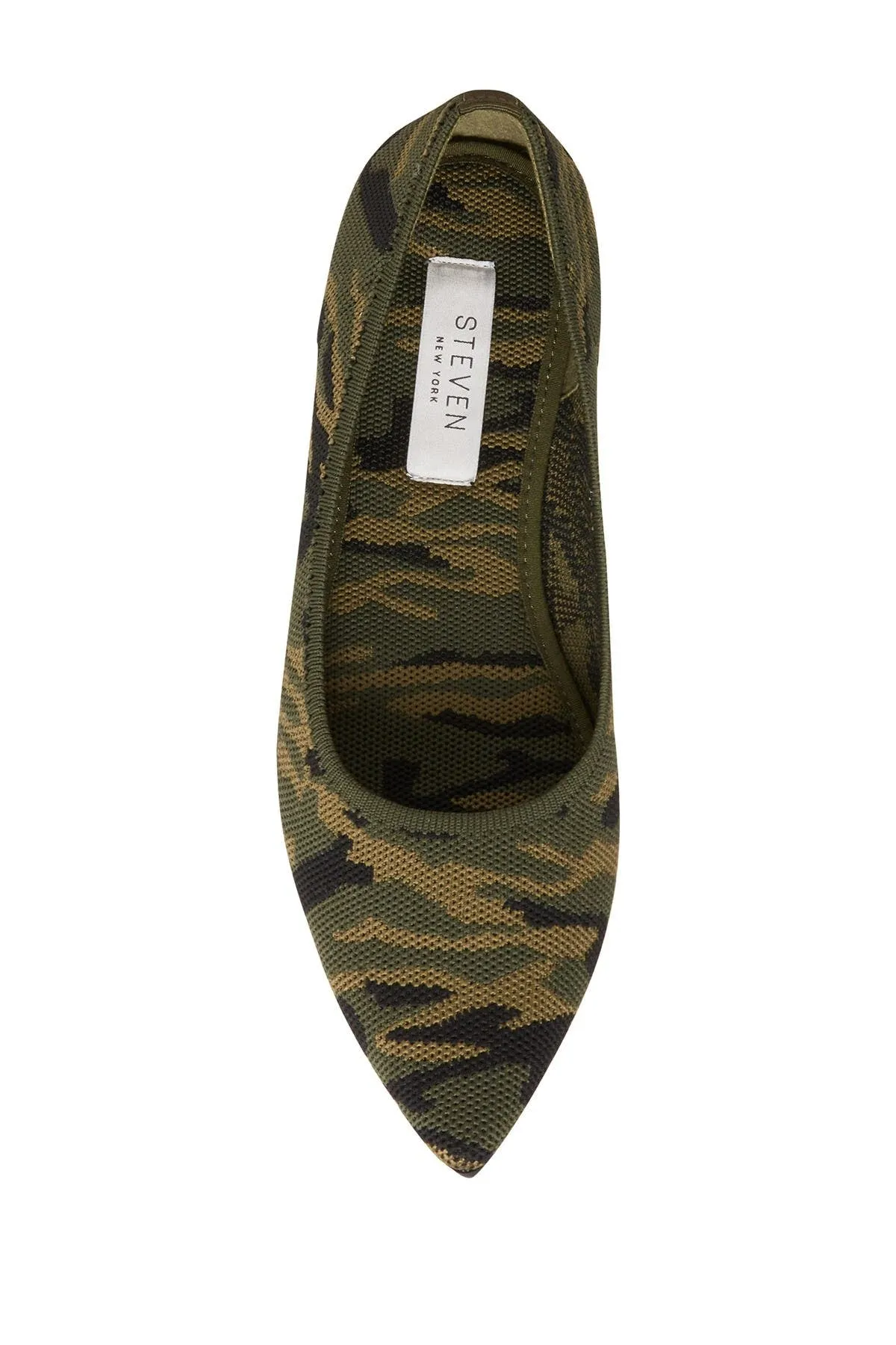 Steve Madden Ramone Camouflaged Fashion Fitted Slip On Stretchy Ballets Flats