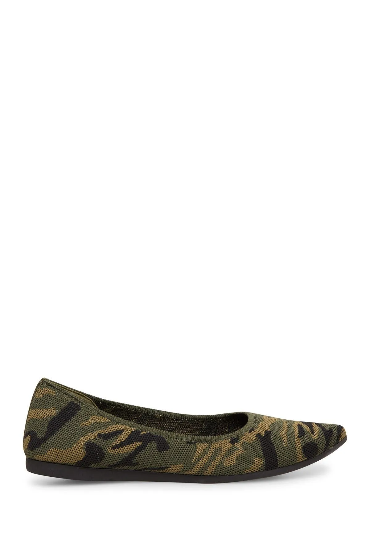 Steve Madden Ramone Camouflaged Fashion Fitted Slip On Stretchy Ballets Flats