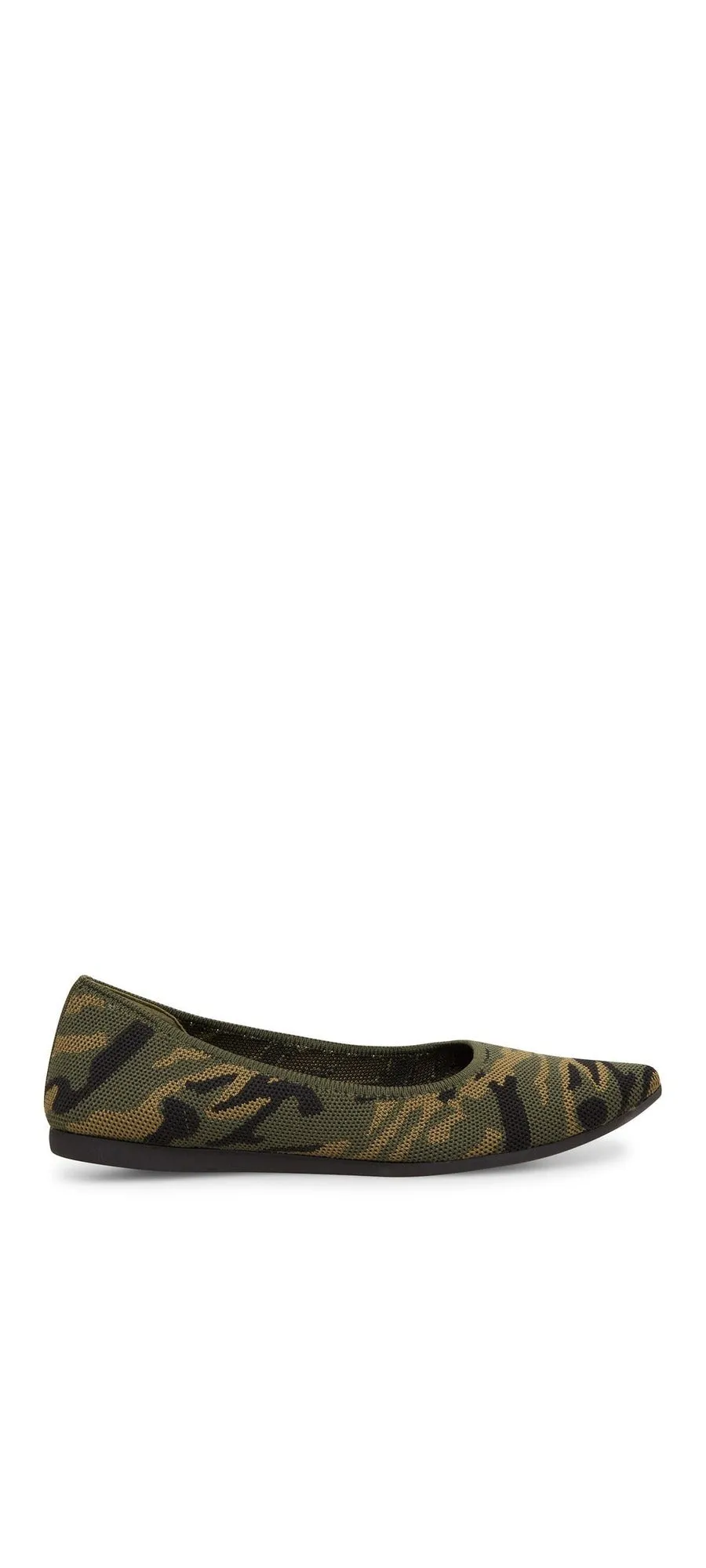 Steve Madden Ramone Camouflaged Fashion Fitted Slip On Stretchy Ballets Flats