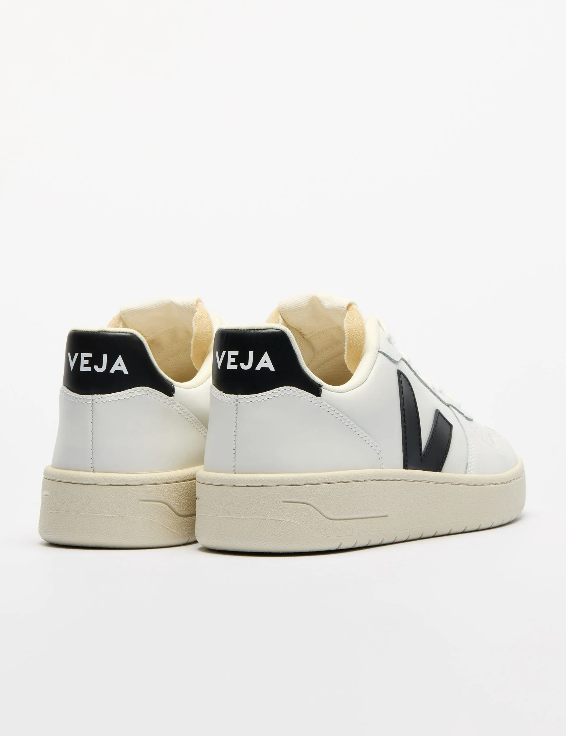 V-10 Leather - White Black