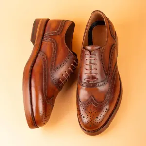Vintage Handmade Genuine Leather Business Formal Brogues