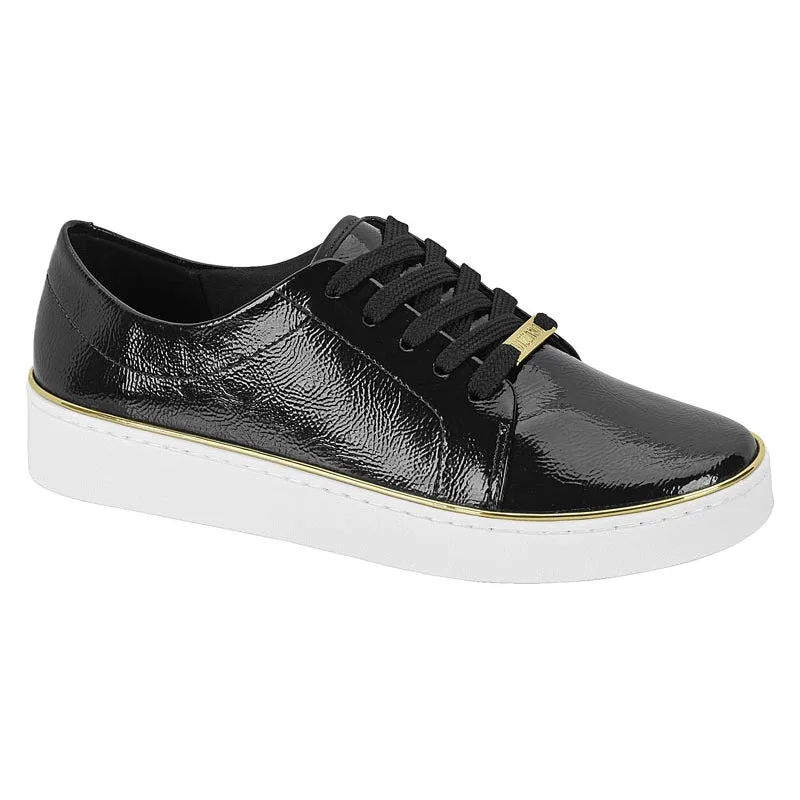 Vizzano 1214-105 Gold Rim Sneaker in Black Patent