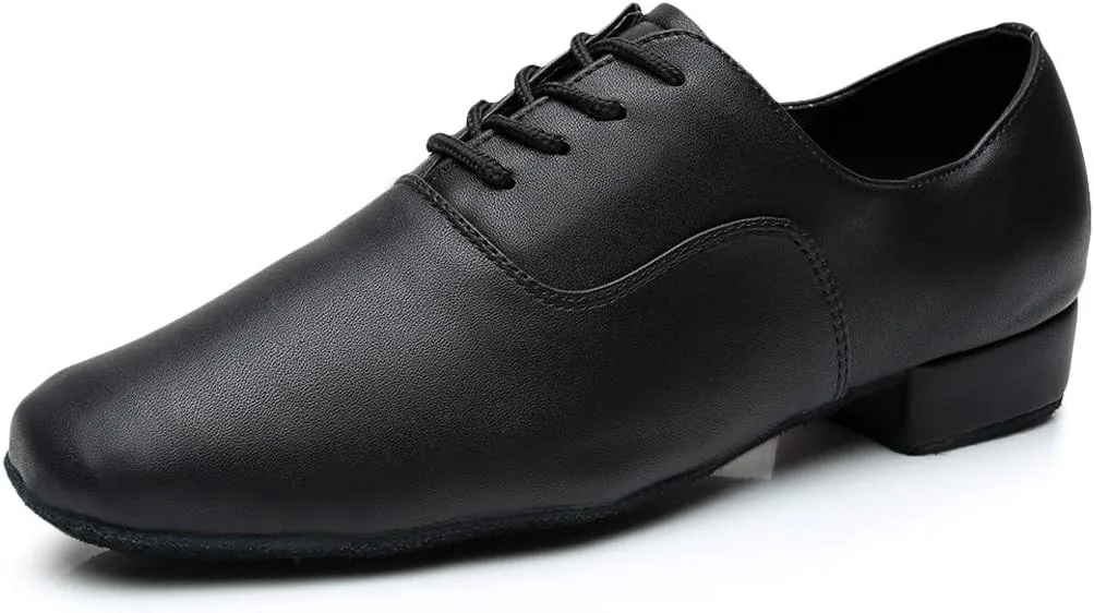 White Dress Shoes for Men Black Shoe Morden Leather Latin Jazz Mens Ballroom Round Stylish Dance Toe Men's Leather Shoes Mens Suede Dress Shoes
