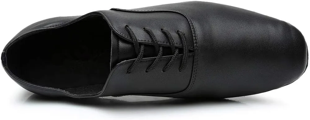 White Dress Shoes for Men Black Shoe Morden Leather Latin Jazz Mens Ballroom Round Stylish Dance Toe Men's Leather Shoes Mens Suede Dress Shoes