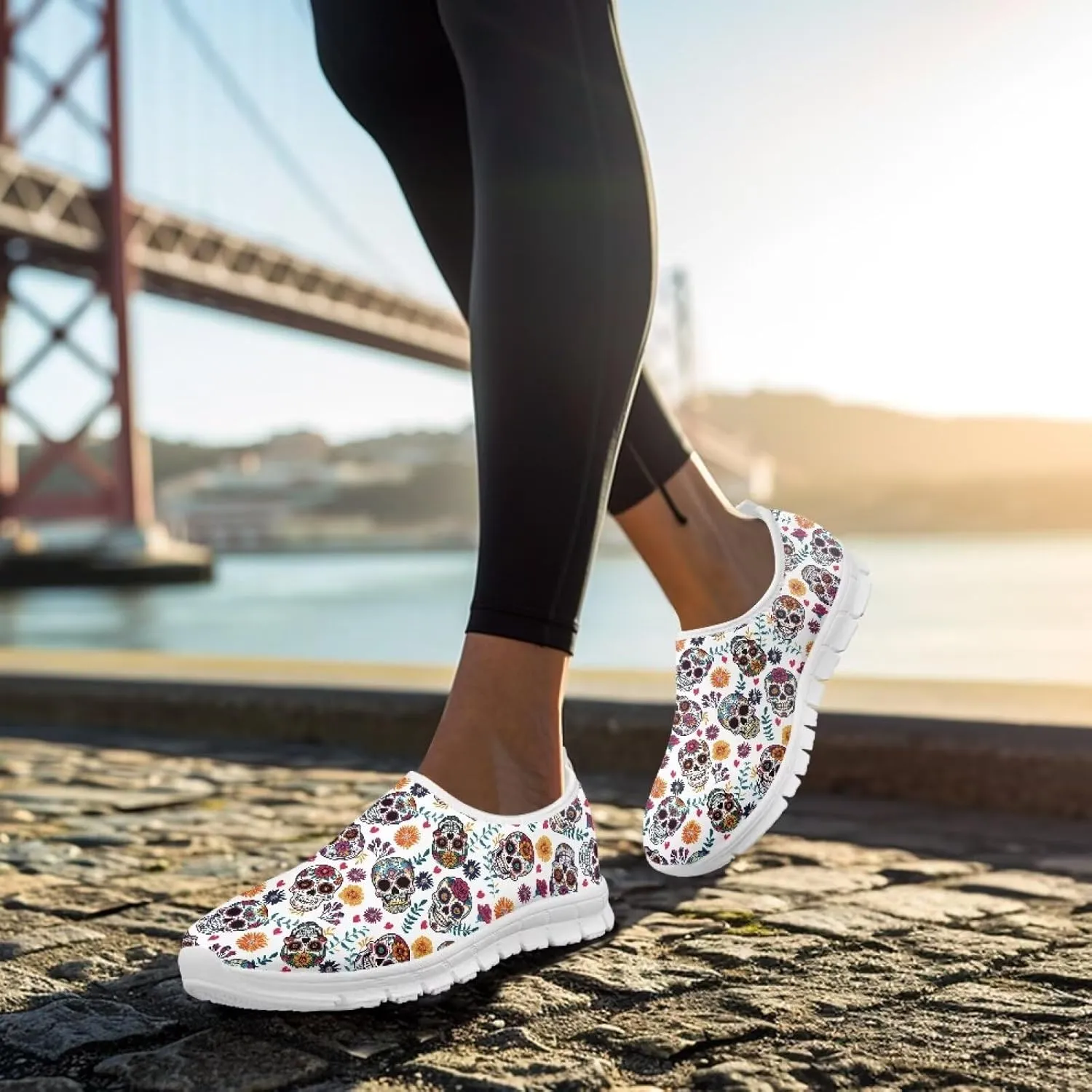 Women's Sneakers Casual Slip on Loafers Running Shoes Walking Footwear