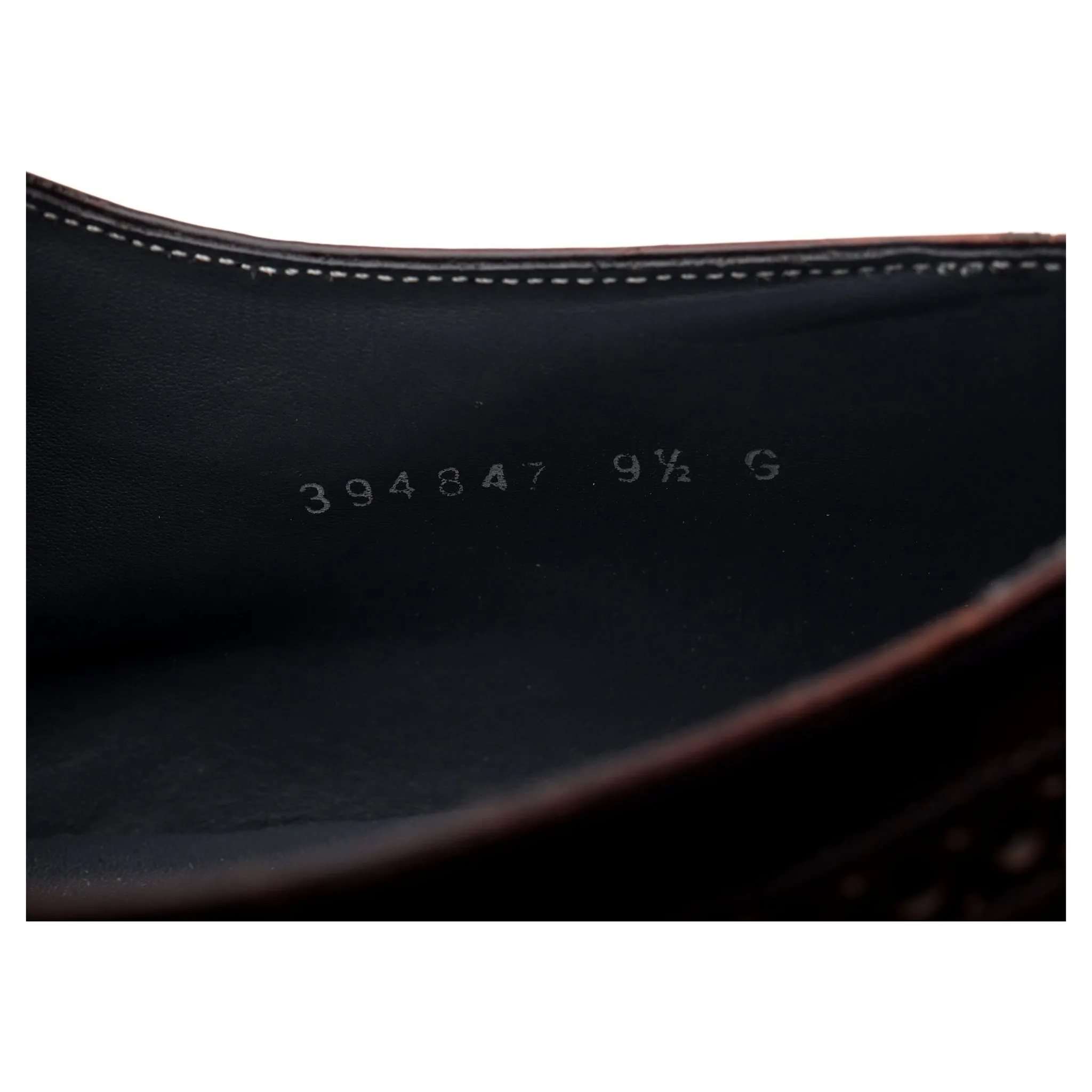 'Woodbridge' Dark Brown Leather Derby Brogues UK 9.5 G