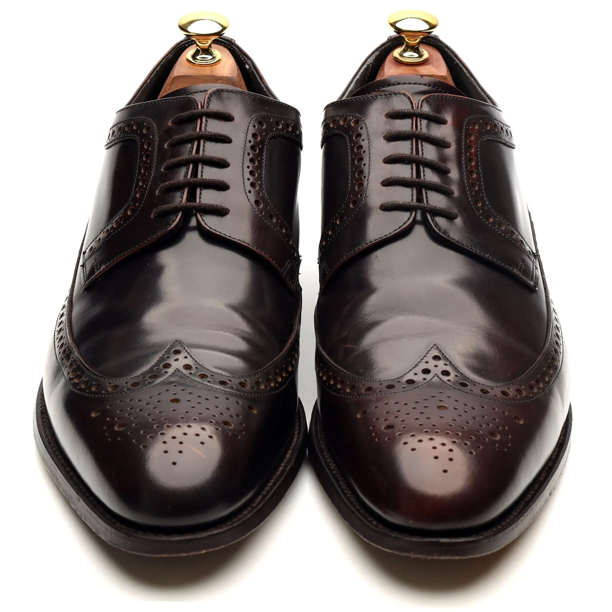 'Woodbridge' Dark Brown Leather Derby Brogues UK 9.5 G