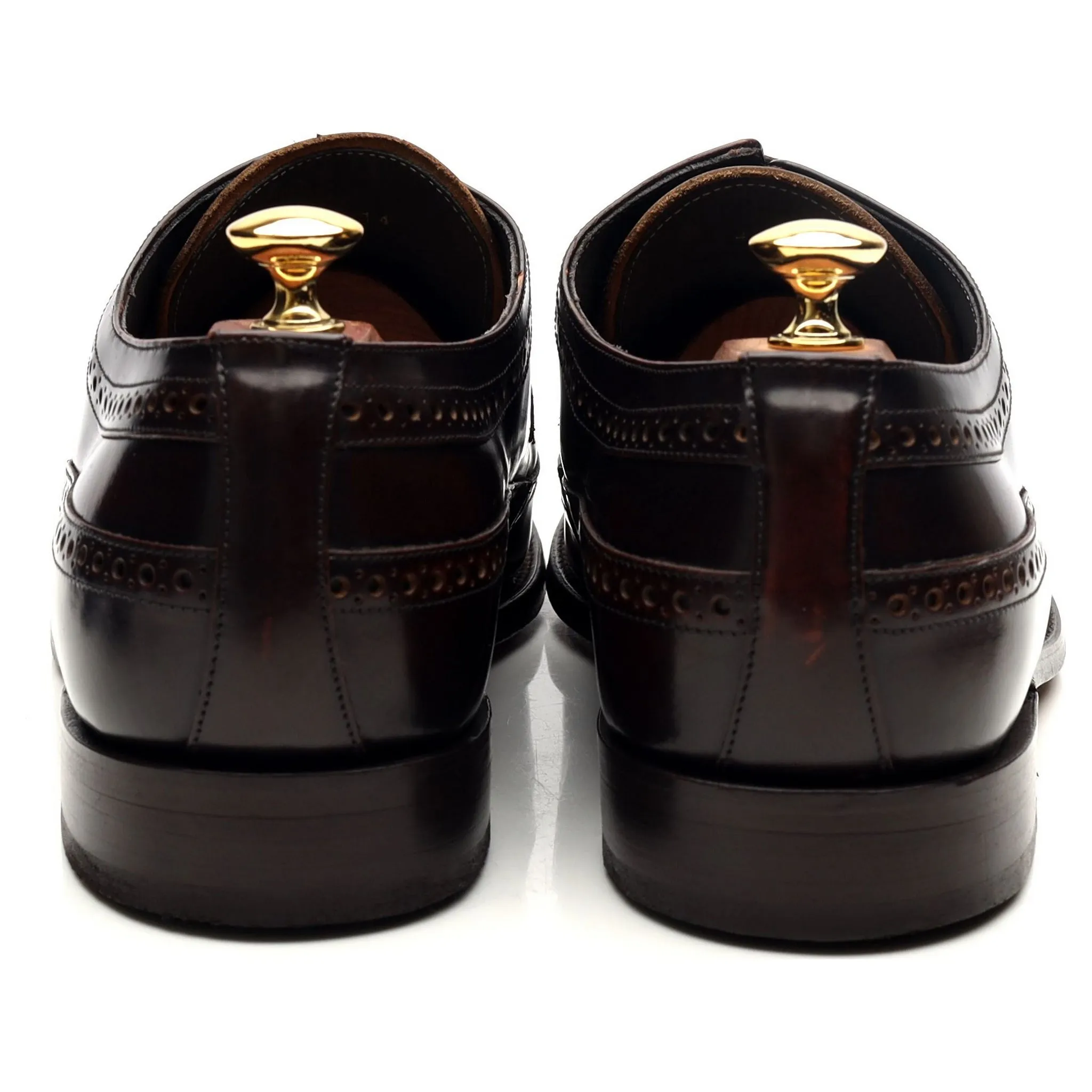'Woodbridge' Dark Brown Leather Derby Brogues UK 9.5 G