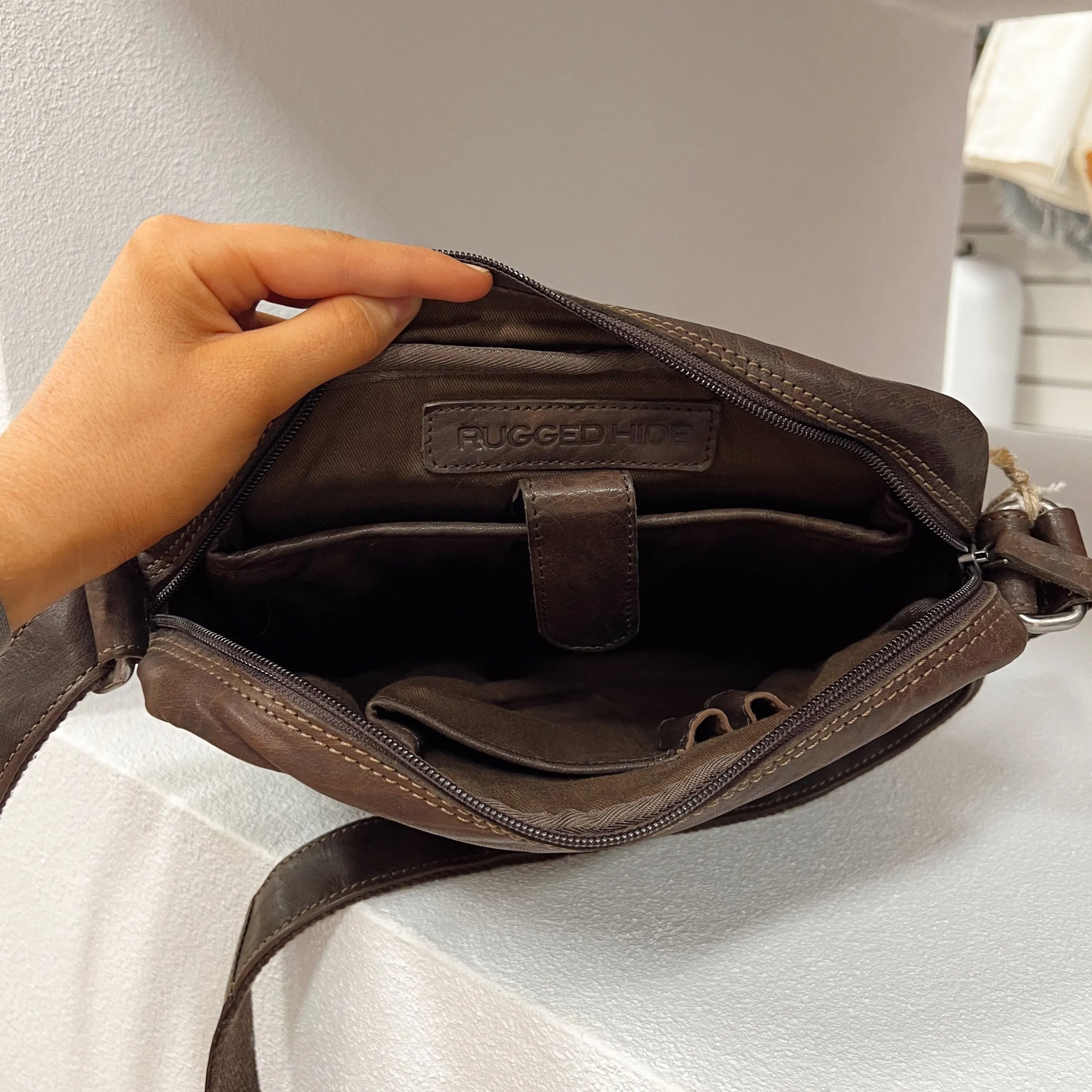 Wyoming Small Satchel - Brown
