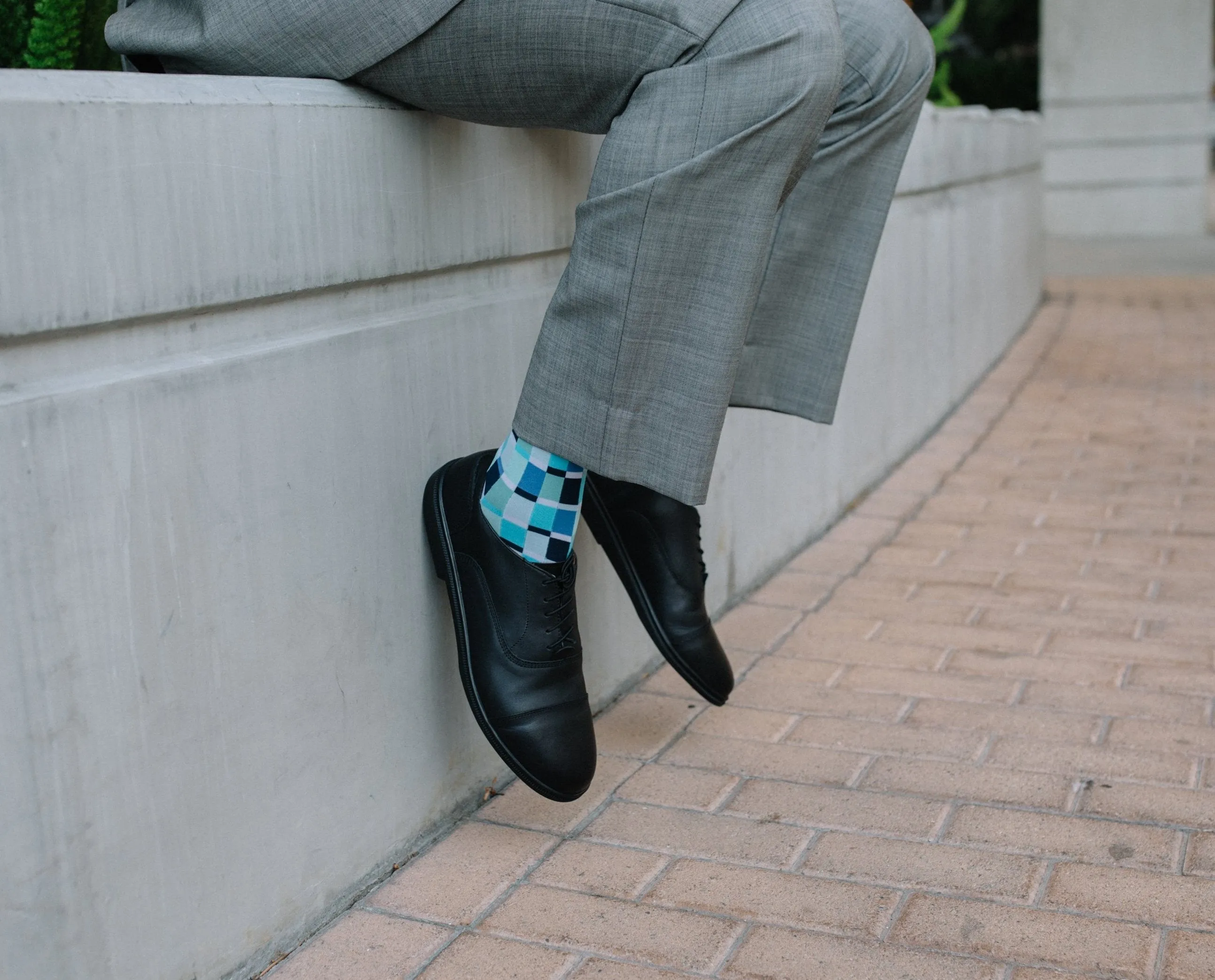 ZETONE Plain-Toe Oxfords